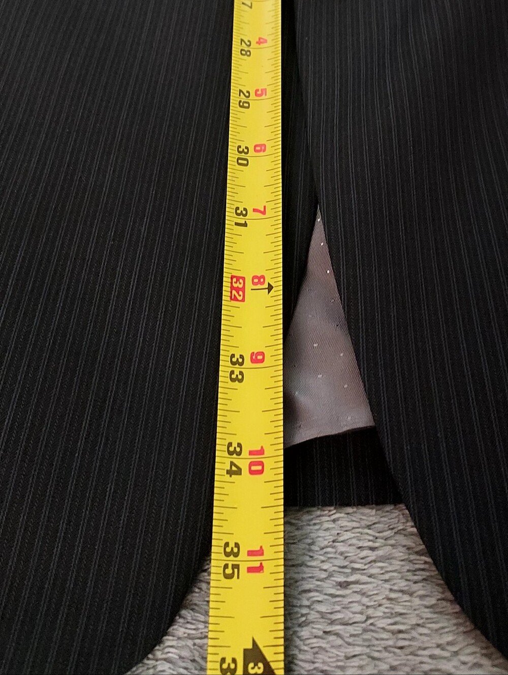 Calvin Klein Black Pinstripe Suit - Picture 12 of 14